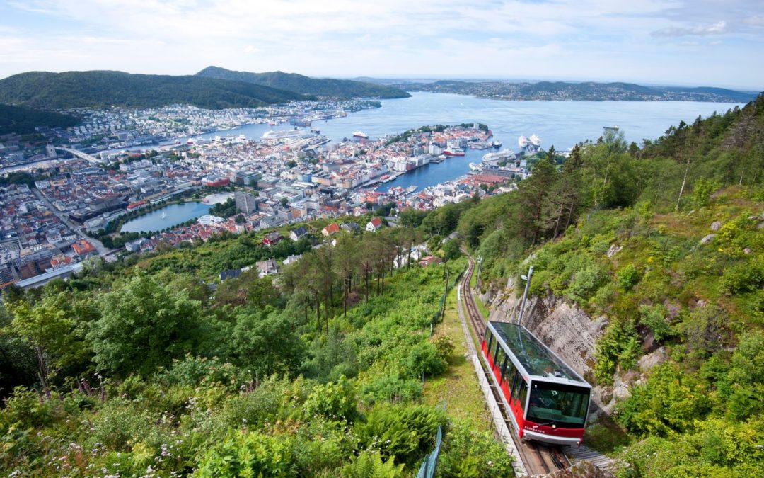 Wharf and Funicular to Mount Fløien